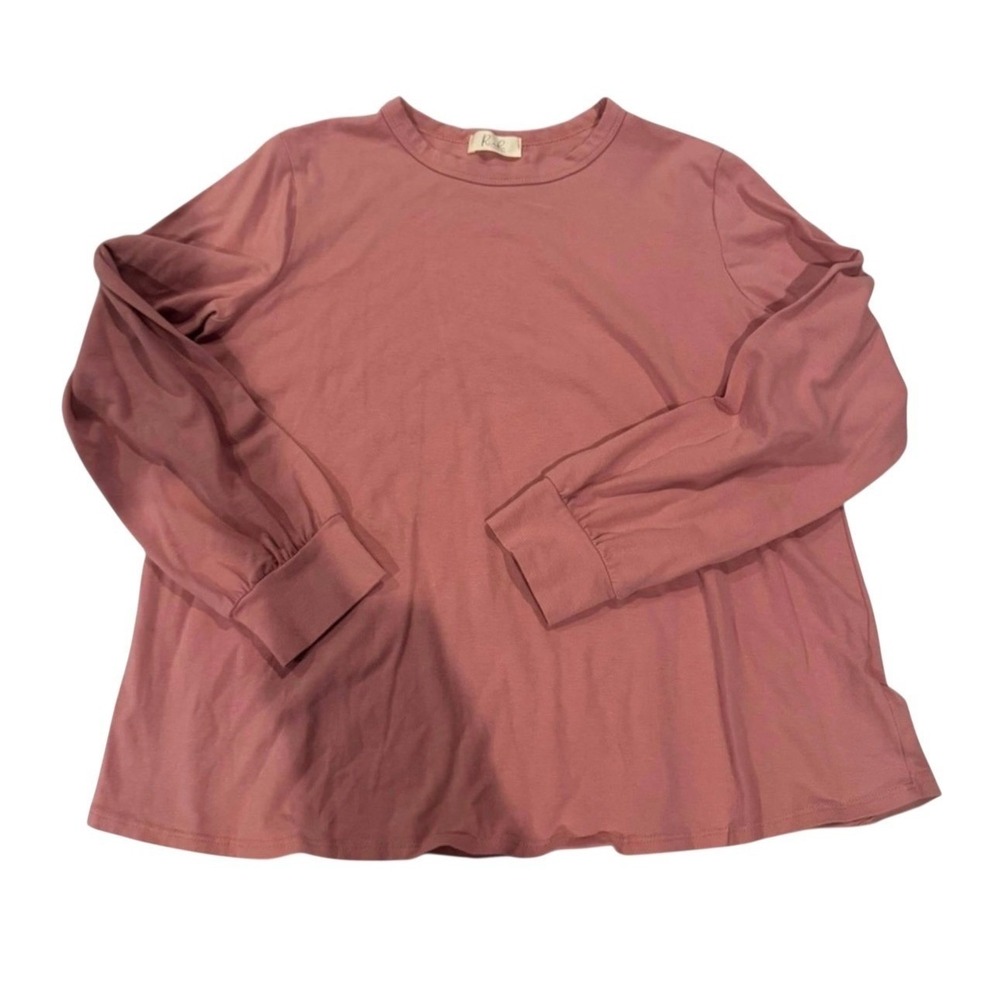 Pink Long‎ Sleeve Top